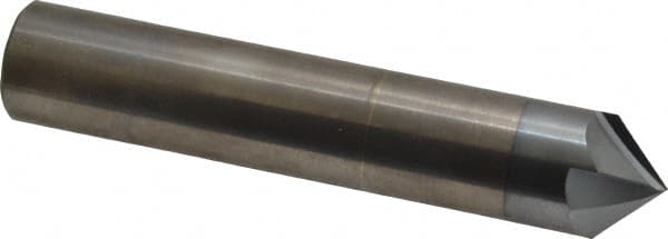 Accupro - 3/4" Diam 4 Flute Single End Solid Carbide Chamfer Mill - Apex Tool & Supply