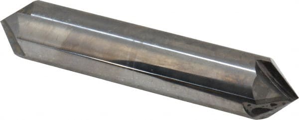 Accupro - 3/4" Diam 4 Flute Double End Solid Carbide Chamfer Mill - Apex Tool & Supply