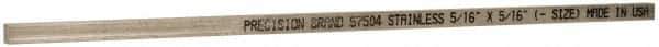 Value Collection - 12" Long x 5/16" High x 5/16" Wide, Plain Key Stock - Stainless Steel - Apex Tool & Supply