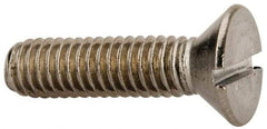 Value Collection - 5/16-18 UNC, 1-1/4" OAL Slotted Drive Machine Screw - Flat Head, Grade 316 Stainless Steel, Uncoated, Without Washer - Apex Tool & Supply