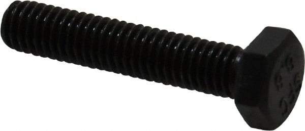Value Collection - M6x1.00mm Metric Coarse, 30mm Length Under Head Hex Head Cap Screw - Fully Threaded, Grade 8.8 Steel, Uncoated, 10mm Hex - Apex Tool & Supply