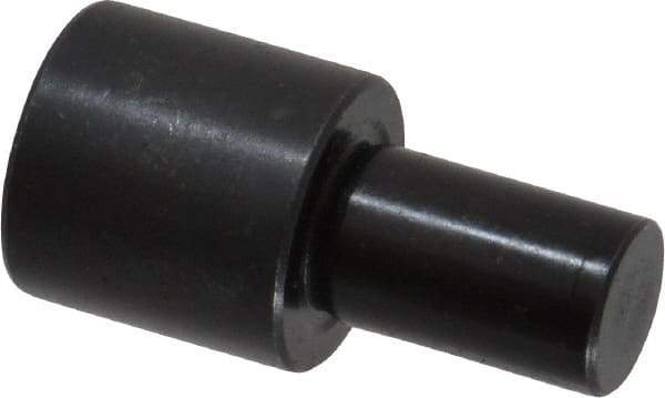 Gibraltar - 1-3/32" OAL, 5/8" Head Height, 5/8" OD, Low Carbon Steel, Ground, Press Fit Rest Button - Black Oxide Coating, 3/8" Pin Diam - Apex Tool & Supply