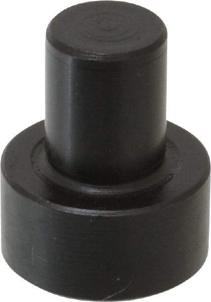 Gibraltar - 1-1/32" OAL, 7/16" Head Height, 7/8" OD, Low Carbon Steel, Ground, Press Fit Rest Button - Black Oxide Coating, 1/2" Pin Diam - Apex Tool & Supply