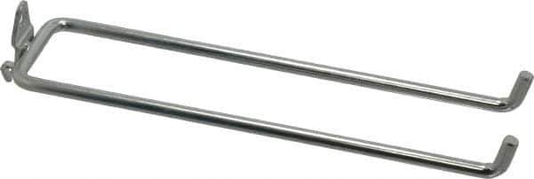 Triton - 1/4" Diam, 8-1/4" Long Double Arm Pegboard Hook - 8-7/8" Projection, 80° Bend, 3/4" Bend Length, Steel - Apex Tool & Supply