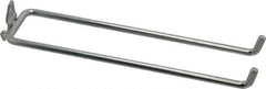 Triton - 1/4" Diam, 8-1/4" Long Double Arm Pegboard Hook - 8-7/8" Projection, 80° Bend, 3/4" Bend Length, Steel - Apex Tool & Supply