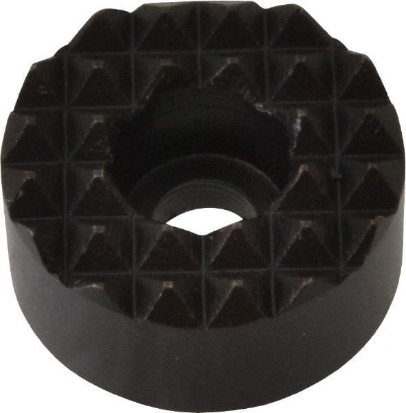 Fairlane - 3/4" Diam, 3/8" High, No. 10 C Bore SHCS, Counterbored, Fine Tooth Grade Diamond Serration Tooth Pattern, High Speed Steel, Round Positioning Gripper - Black Oxide Coated - Apex Tool & Supply