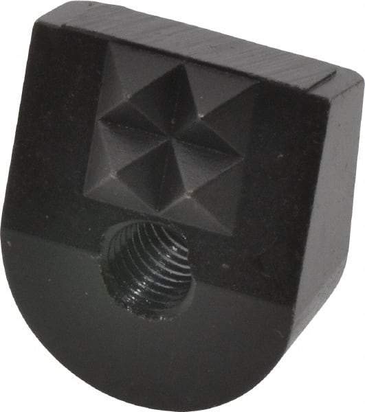 Fairlane - 4 Point 1/4-28 High Speed Steel Angled Positioning Gripper - Black Oxide Finish, 1/2" High, 3/4" Wide, 0.88" Top Length, 0.81" Bottom Length, 15° Gripping Angle, 0.03 x 45° Chamfer - Apex Tool & Supply