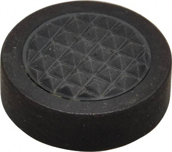 Fairlane - 1/4-28 Thread, 1" Diam, 3/8" High, Threaded, Fine Tooth Grade Diamond Serration Tooth Pattern, Carbide Tipped, Round Positioning Gripper - 3/16" Flat Width, Uncoated - Apex Tool & Supply