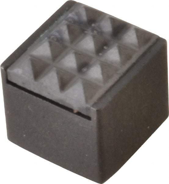 Fairlane - 1/2" Square, 10-32 Thread, 1/2" High, Fine Tooth Grade, Diamond Serration, Carbide-Tipped, Square Positioning Gripper - 0.03 x 45A° Chamfer - Apex Tool & Supply