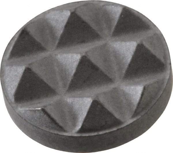 Fairlane - Fine Tooth Grade, Diamond Tooth Pattern, 3/8" Diam, Solid Carbide, Round Positioning Gripper Pad - 1/8" High - Apex Tool & Supply