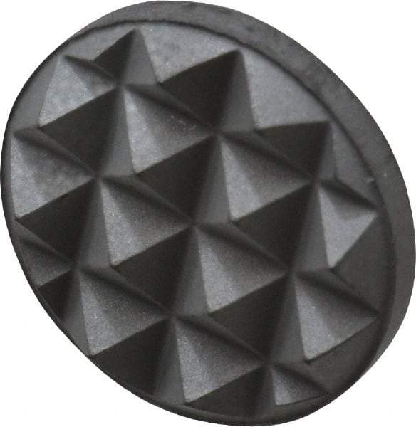 Fairlane - Fine Tooth Grade, Diamond Tooth Pattern, 1/2" Diam, Solid Carbide, Round Positioning Gripper Pad - 1/8" High - Apex Tool & Supply