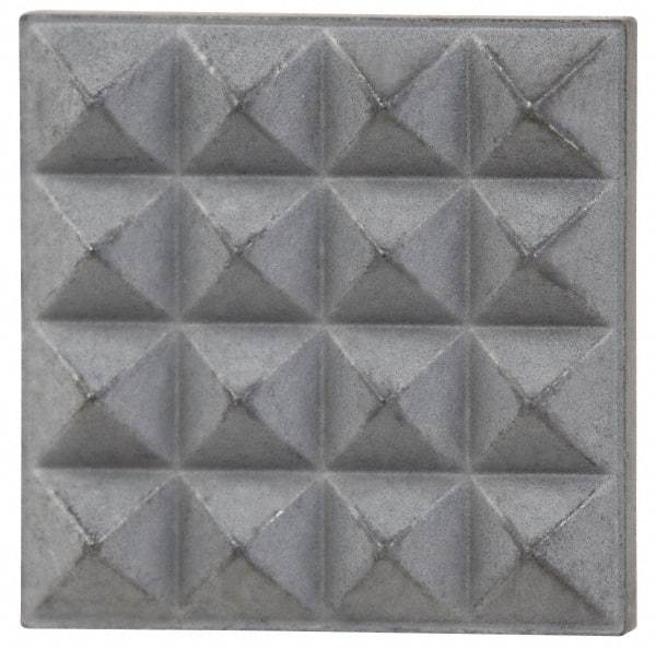 Fairlane - Extra Fine Tooth Grade, Diamond Tooth Pattern, Solid Carbide, Square Positioning Gripper Pad - 5/8" Long x 5/8" Wide x 1/8" High - Apex Tool & Supply