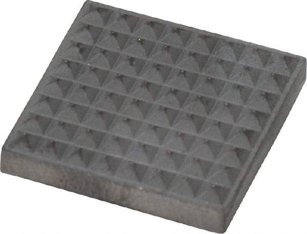 Fairlane - Extra Fine Tooth Grade, Diamond Tooth Pattern, Solid Carbide, Square Positioning Gripper Pad - 3/4" Long x 3/4" Wide x 5/32" High - Apex Tool & Supply