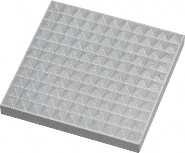 Fairlane - Extra Fine Tooth Grade, Diamond Tooth Pattern, Solid Carbide, Square Positioning Gripper Pad - 1" Long x 1" Wide x 5/32" High - Apex Tool & Supply