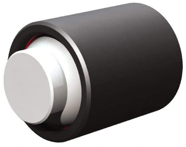 Fairlane - 10-32, 5/32" Thread Length, 5/16" Ball Diam, Flat Ball Pad Surface, Alloy Steel, Black Oxide, Base, Swivel Action Gripper Assemblies - 1/2" Diam, 5/32" Deep Thread, 5/16" Contact Diam, 9/16" Overall Height, Delrin Ball - Apex Tool & Supply