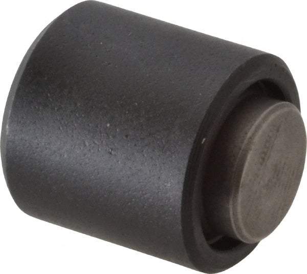 Fairlane - 10-32, 5/32" Thread Length, 5/16" Ball Diam, Flat Ball Pad Surface, Alloy Steel, Black Oxide, Base, Swivel Action Gripper Assemblies - 1/2" Diam, 5/32" Deep Thread, 5/16" Contact Diam, 9/16" Overall Height, High Speed Steel Ball - Apex Tool & Supply