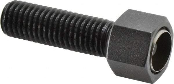 Fairlane - 5/8-11, 2" Thread Length, 3/4" Ball Diam, Alloy Steel, Hex Head, Swivel Action Gripper Assemblies - 11/16" Head Height, 15/16" Hex, Stainless Steel Ball - Apex Tool & Supply