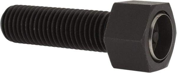 Fairlane - 3/4-10, 2-1/2" Thread Length, 7/8" Ball Diam, Alloy Steel, Hex Head, Swivel Action Gripper Assemblies - 3/4" Head Height, 1-1/8" Hex, Stainless Steel Ball - Apex Tool & Supply