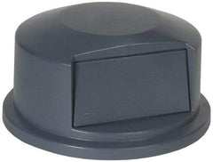 Rubbermaid - Round Lid for Use with 44 Gal Round Trash Cans - Gray, Polyethylene, For 2643 Brute Trash Cans - Apex Tool & Supply