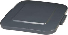 Rubbermaid - Square Lid for Use with 40 Gal Square Trash Cans - Gray, Polyethylene, For 3536 Brute Trash Cans - Apex Tool & Supply