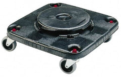 Rubbermaid - Square Polyethylene Trash Can Dolly - Compatible with 40 Gal Containers, 6-1/4" High x 17-1/4" Wide x 17-1/4" Long, Compatible with Brute 3526, 3536 - Apex Tool & Supply