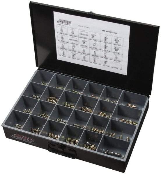 Value Collection - 250 Piece, Inch, Steel Grease Fitting Set - Apex Tool & Supply