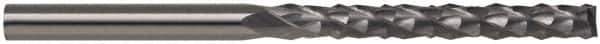Accupro - 1/2" Diam, 1" LOC, End Mill End, Solid Carbide Diamond Pattern Router Bit - Right Hand Cut, 3" OAL, 1/2" Shank Diam, Use on Fiberglass - Apex Tool & Supply