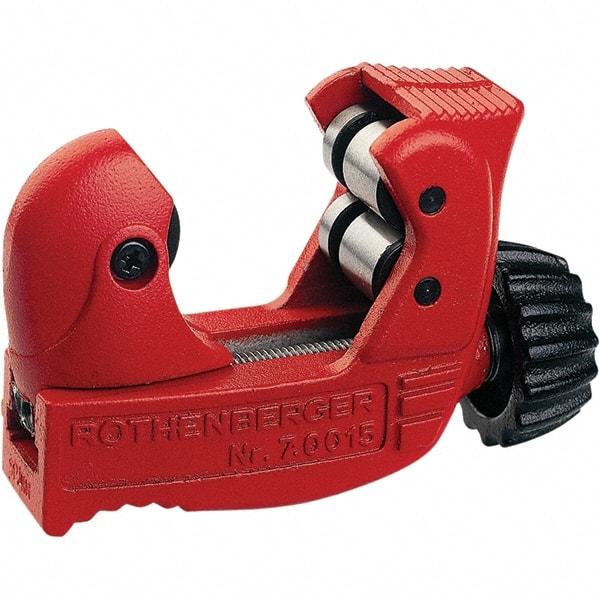 Rothenberger - 1/8" to 1-1/8" Pipe Capacity, Tube Cutter - Cuts Copper, 3-1/4" OAL - Apex Tool & Supply