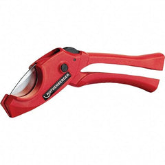 Rothenberger - 1-1/4" Pipe Capacity, Tube & Pipe Cutter - Cuts Plastic, PVC, CPVC, 7" OAL - Apex Tool & Supply