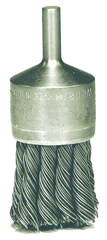 1-1/8'' Diameter - Knot Type Stainless End Brush - Apex Tool & Supply
