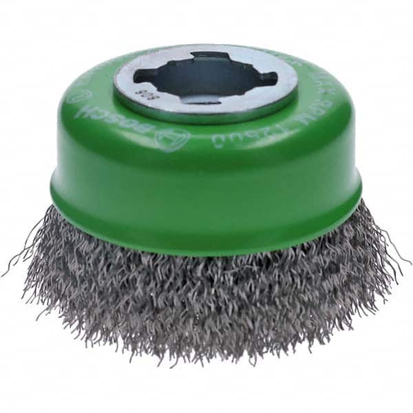 Bosch - 3" Diam 0.012" X-LOCK Carbon Steel Fill Cup Brush - Apex Tool & Supply