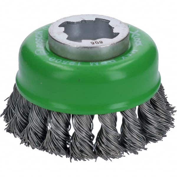 Bosch - 3" Diam 0.012" X-LOCK Carbon Steel Fill Cup Brush - Apex Tool & Supply
