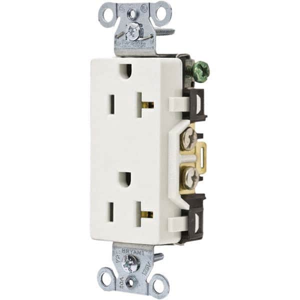Bryant Electric - Straight Blade Receptacles Receptacle Type: Duplex Receptacle Grade: Commercial - Apex Tool & Supply