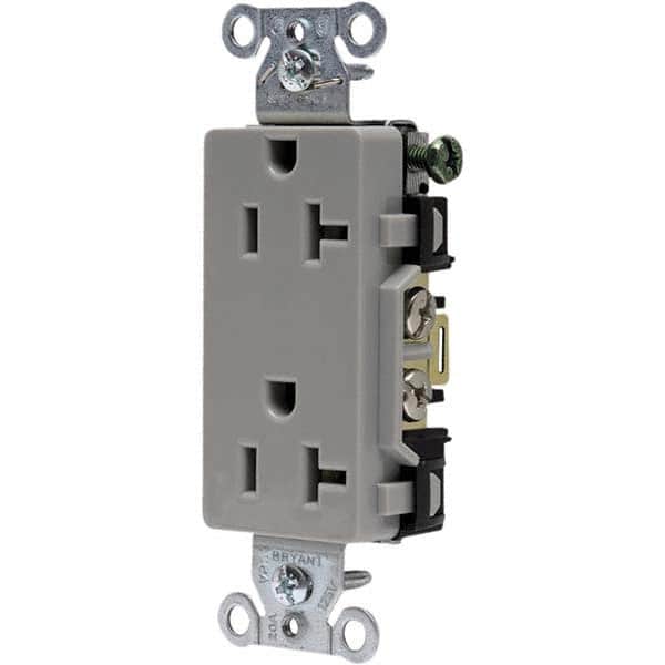 Bryant Electric - Straight Blade Receptacles Receptacle Type: Duplex Receptacle Grade: Commercial - Apex Tool & Supply