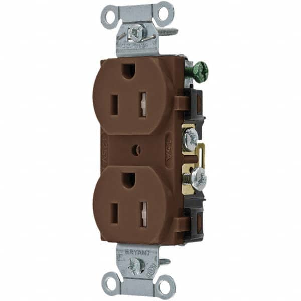 Bryant Electric - Straight Blade Receptacles Receptacle Type: Duplex Receptacle Grade: Commercial - Apex Tool & Supply