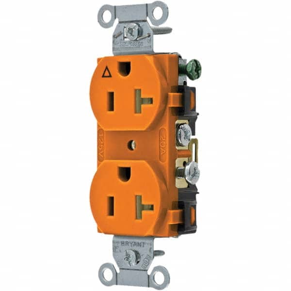 Bryant Electric - Straight Blade Receptacles Receptacle Type: Duplex Receptacle Grade: Commercial - Apex Tool & Supply