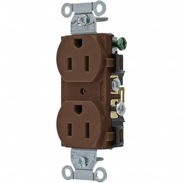 Bryant Electric - Straight Blade Receptacles Receptacle Type: Duplex Receptacle Grade: Commercial - Apex Tool & Supply