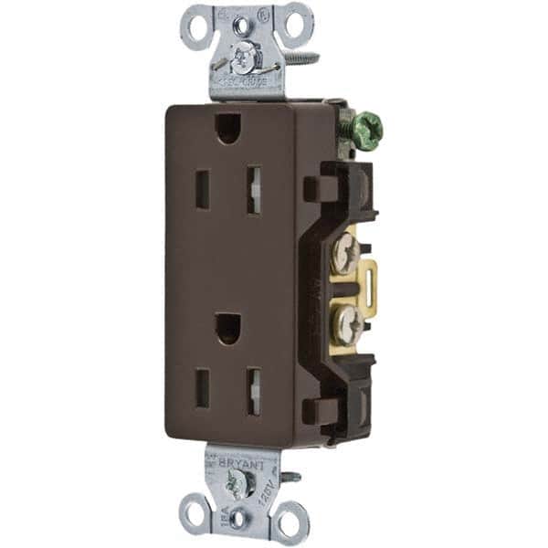 Bryant Electric - Straight Blade Receptacles Receptacle Type: Duplex Receptacle Grade: Commercial - Apex Tool & Supply