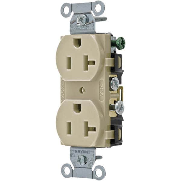 Bryant Electric - Straight Blade Receptacles Receptacle Type: Duplex Receptacle Grade: Commercial - Apex Tool & Supply