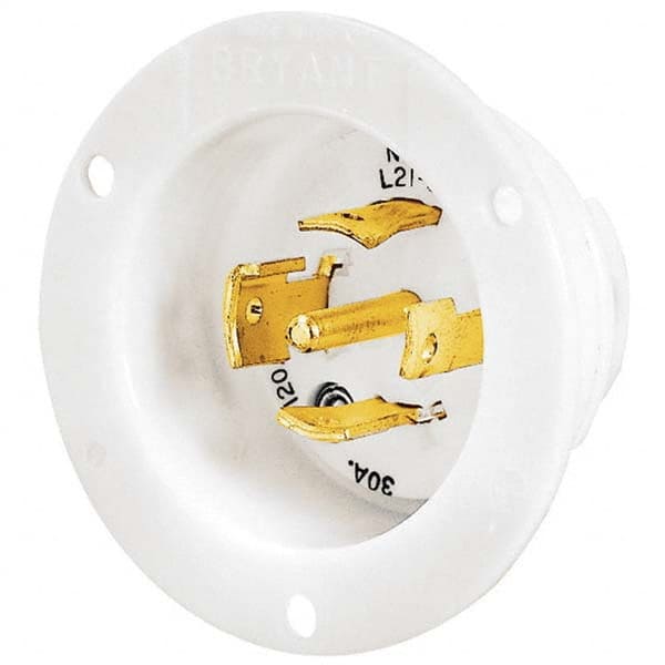 Bryant Electric - Twist Lock Plugs & Connectors Connector Type: Inlet Grade: Industrial - Apex Tool & Supply