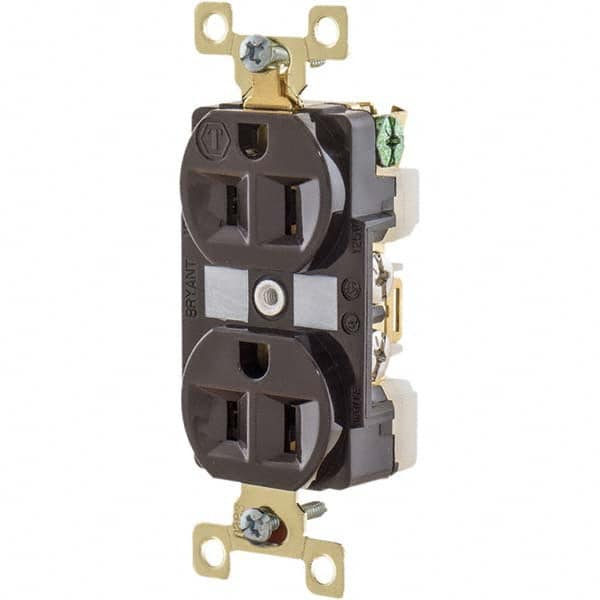 Bryant Electric - Straight Blade Receptacles Receptacle Type: Duplex Receptacle Grade: Industrial - Apex Tool & Supply