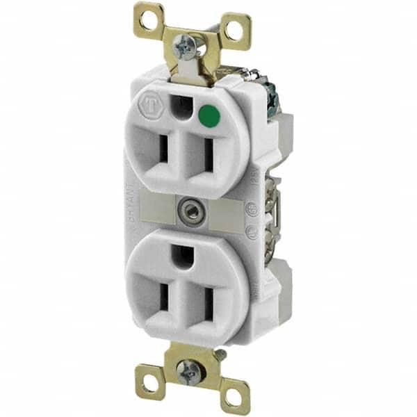 Bryant Electric - Straight Blade Receptacles Receptacle Type: Duplex Receptacle Grade: Hospital - Apex Tool & Supply