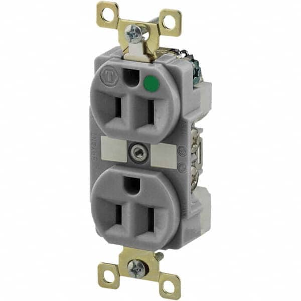 Bryant Electric - Straight Blade Receptacles Receptacle Type: Duplex Receptacle Grade: Hospital - Apex Tool & Supply