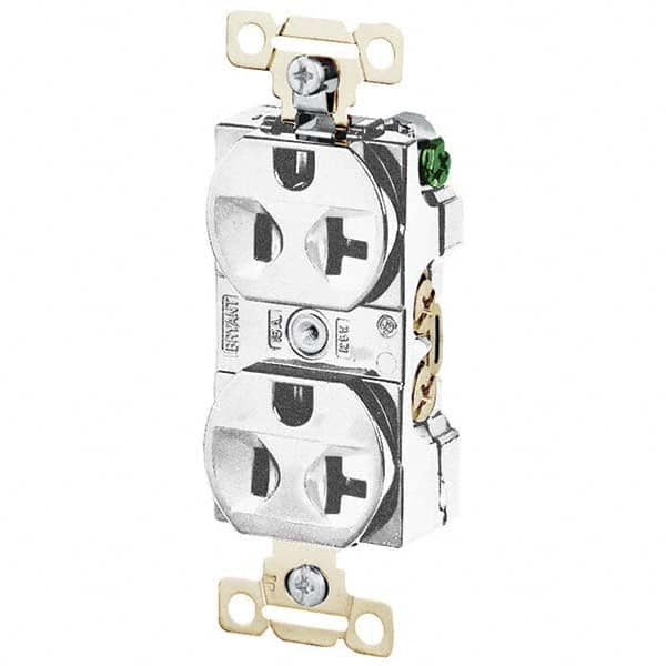 Bryant Electric - Straight Blade Receptacles Receptacle Type: Duplex Receptacle Grade: Industrial - Apex Tool & Supply