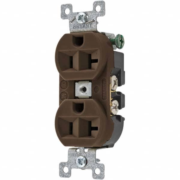 Bryant Electric - Straight Blade Receptacles Receptacle Type: Duplex Receptacle Grade: Specification - Apex Tool & Supply
