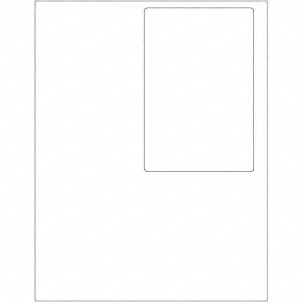 Tape Logic - Pack of (100) 4" x 6" White Paper Laser Labels - Apex Tool & Supply