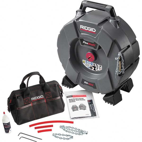 Ridgid - Electric & Gas Drain Cleaning Machines Type of Power: Cordless Drill (Not Included) For Minimum Pipe Size: 2 (Inch) - Apex Tool & Supply