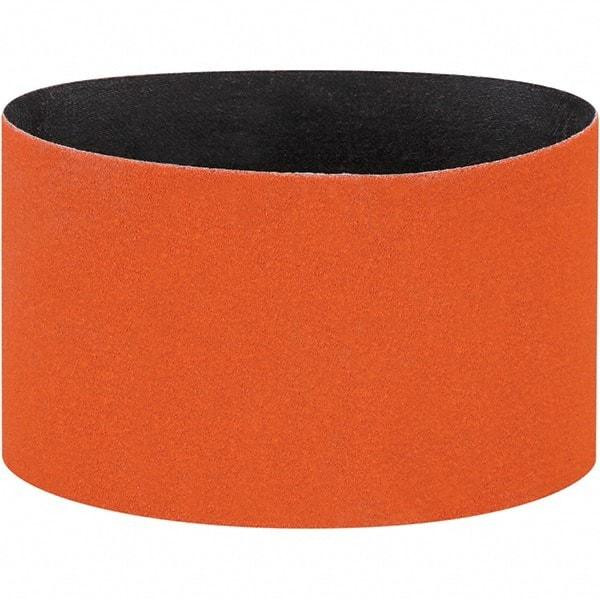 Dynabrade - 3-1/2" Wide x 15-1/2" OAL, 120 Grit, Ceramic Abrasive Belt - Ceramic, Coated, Y Weighted Cloth Backing, Wet/Dry - Apex Tool & Supply