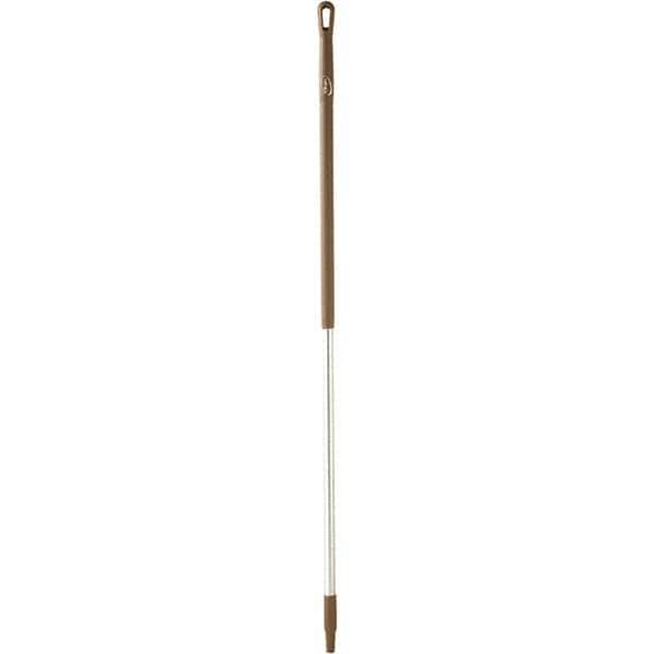 Vikan - 59 x 1-1/4" Aluminum Squeegee Handle - European Threaded Connection, Brown - Apex Tool & Supply