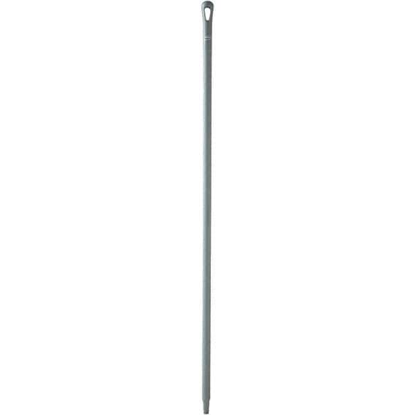 Vikan - 59 x 1-1/4" Polypropylene Squeegee Handle - European Threaded Connection, Gray - Apex Tool & Supply